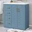 Meuble-lavabo de 30 po avec lavabo, armoire en bois massif avec lavabo à 3 tiroirs et portes à fermeture douce-79273133