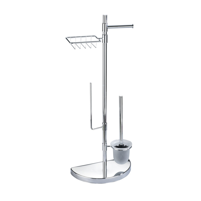 Albertville Freestanding Toilet Roll and Brush Holder