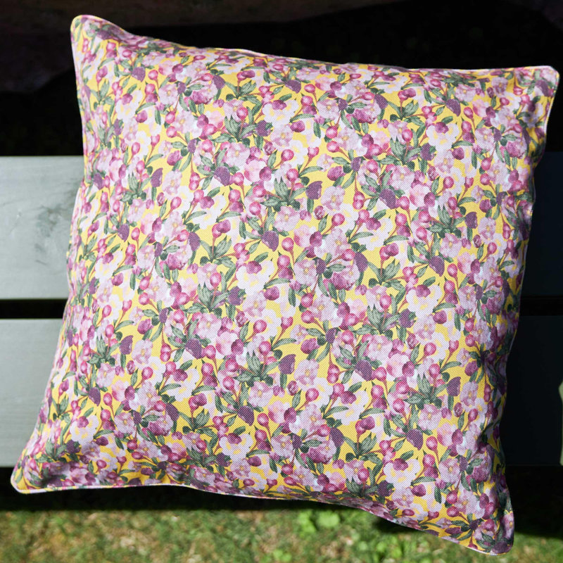 Square Pillow Cover Romance is Dead, Yellow