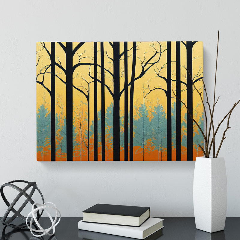 Deco Spring Forest Vol.6 Abstract - Wrapped Canvas