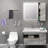 Bathroom Hardware Set,bathroom Accessories,stainless Steel,wall Mounted,8 Pieces-106838129