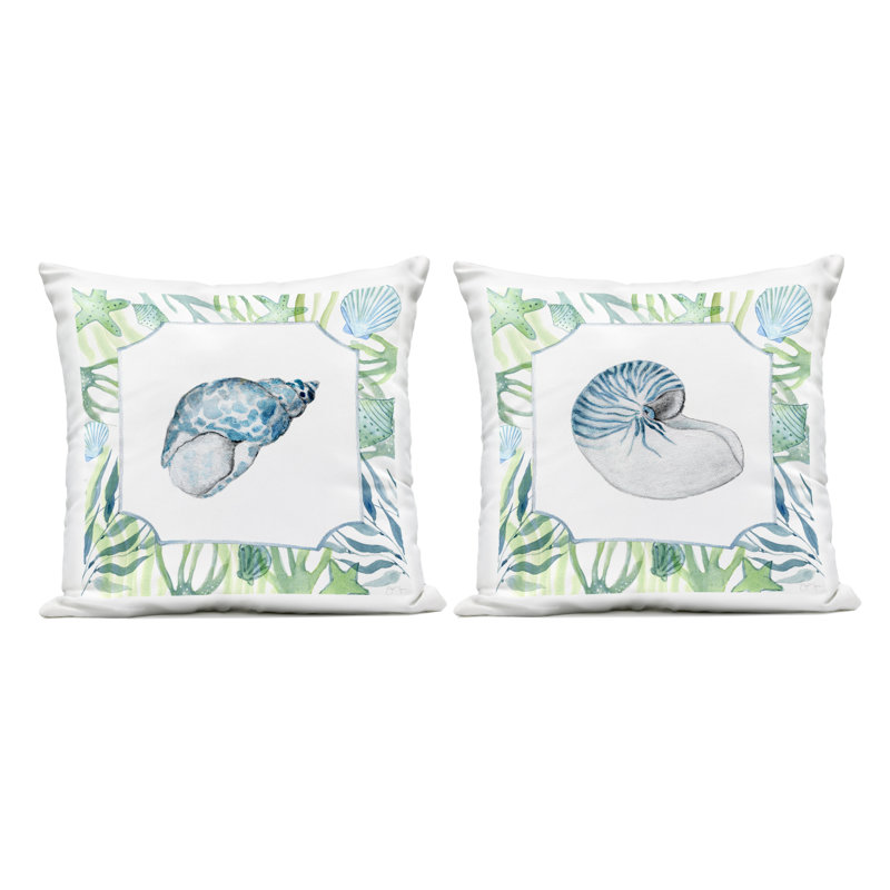 Ensemble de 2 coussins d'extérieur Seaweed