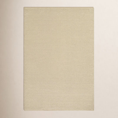Hand-Woven Geometric Jute Rug