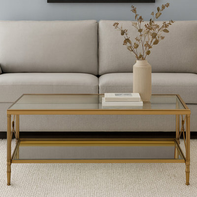 Blacke Frame Coffee Table with Storage