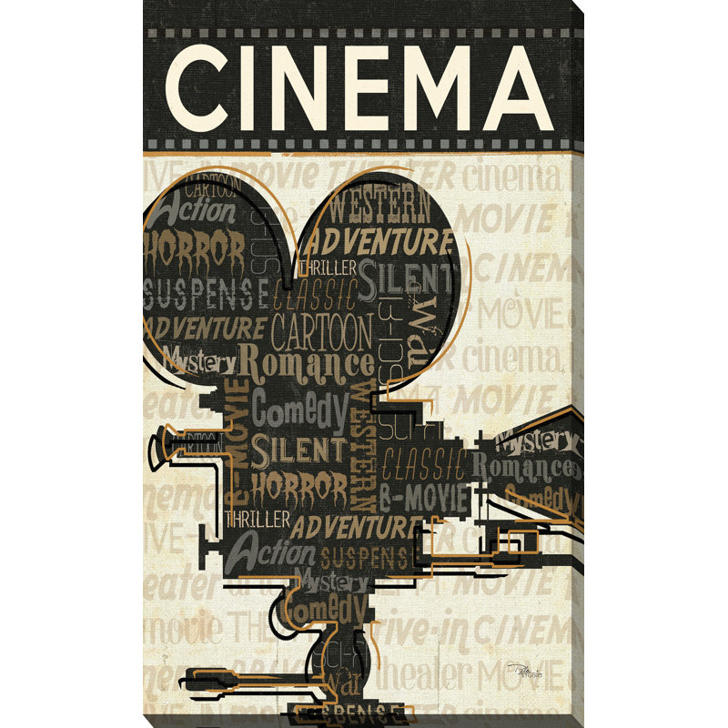 Reproduction d’art sur toile tendue cinéma, H 30 po x l 18 po