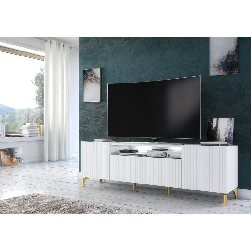Sasithorn 70.9" Wide Media Console, White