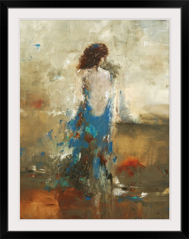 « élégant moment », reproduction d’art, H 32 po x l 26 po x p 1 po, Cadre noir
