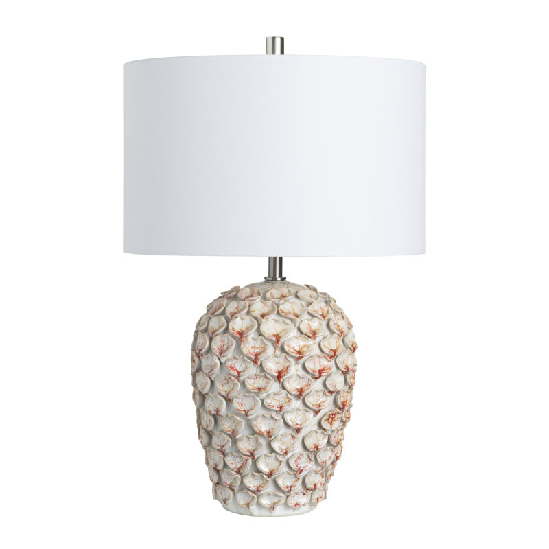 Lampe de table en céramique avec finition et abat-jour émaillés