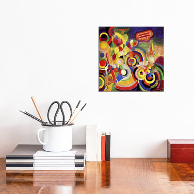 Homage To Bleriot by Robert Delaunay - Wrapped Canvas Painting