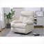 Fauteuils inclinables pour adultes, fauteuil inclinable électrique en tissu | Siège de cinéma maison surdimensionné gris clair avec télécommande Poche latérale-1231284418
