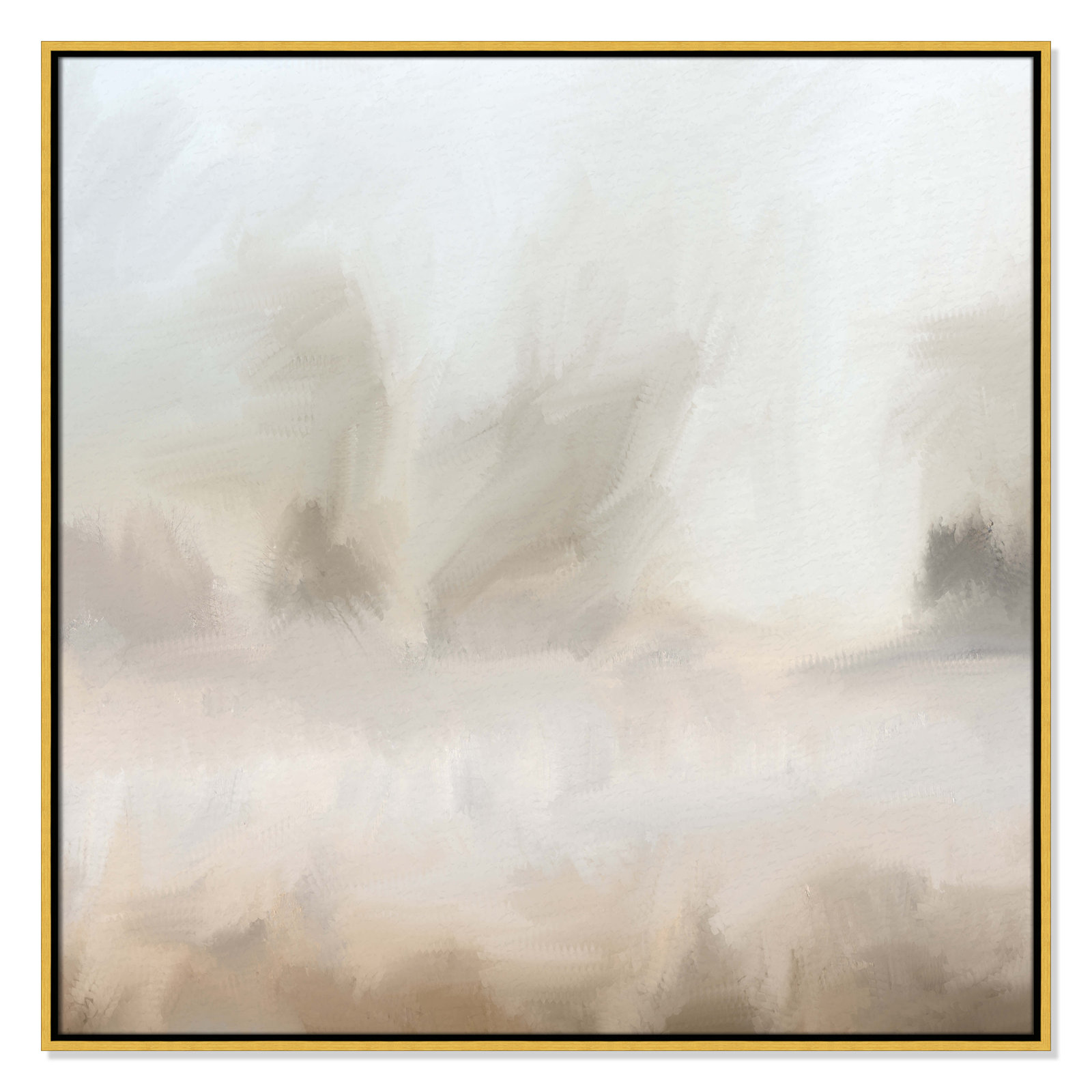 Bushwick "Mirage" Print, 37.5" W x 37.5" H, Gold