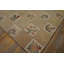 Grand tapis crocheté antique en laine ivoire