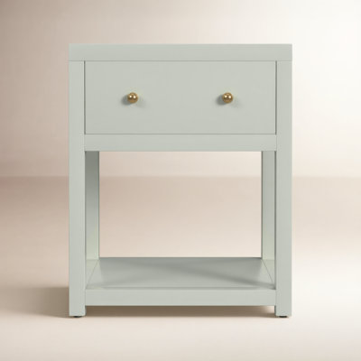 Celine 21" 1-Drawer Acacia Nightstand