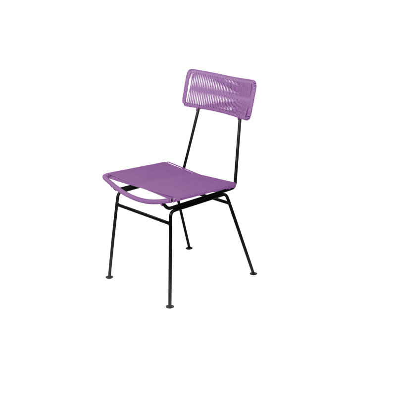 Chaise Hapi, Orchidée / noir