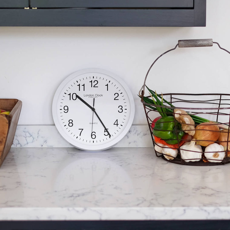 Acrylic Wall Clock, White