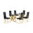 Poynor 6 - Person Glass Top Double Pedestal Dining Set-118146065-118146071