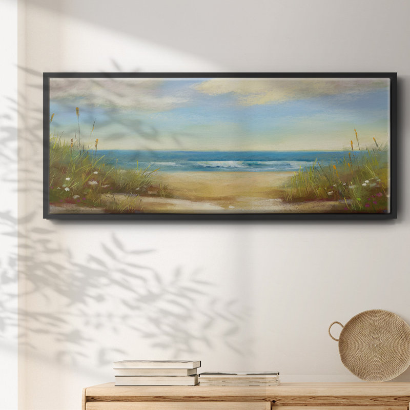 Serenity I- Framed Canvas, 8" H x 20" W