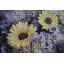 Art mural moderne sur toile à motif floral doré et blanc - reproduction élégante de beauté pour le salon et la chambre à coucher - œuvre d'art moderne 24 x 24 pouces | Idée de cadeau