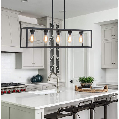 5 - Light Black Kitchen Island Pendant