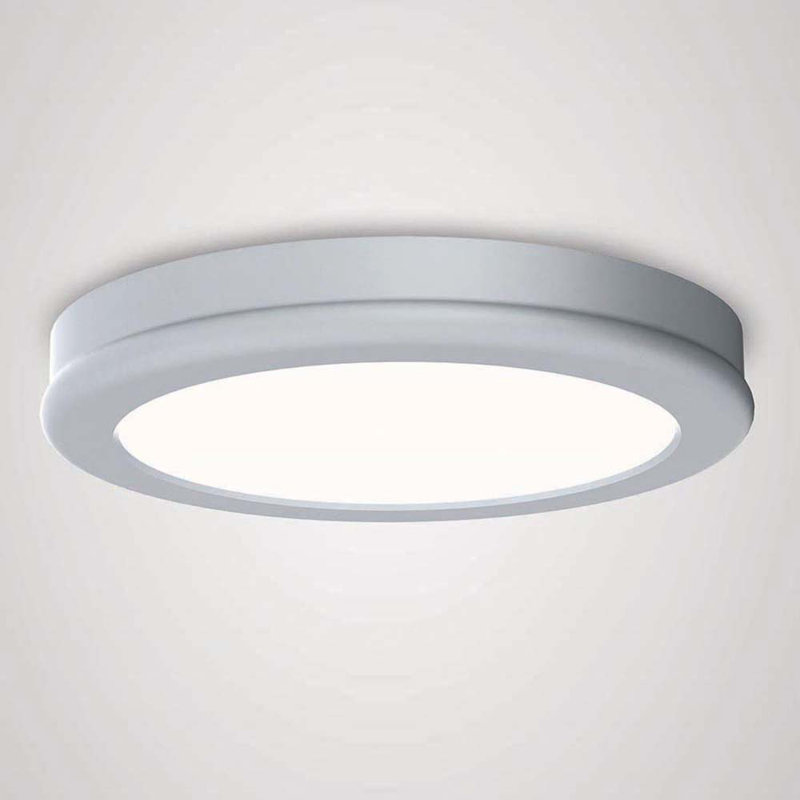 Geos 1 - Light Flush Mount, Titanium, 3000K, 0.88" H x 10" W x 10" D