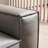 Gray Genuine Leather Modular Sofa cushion couch
