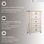 Commode 5 tiroirs Aidsa