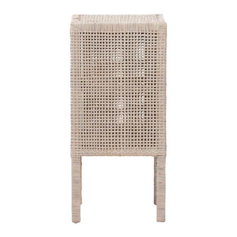 Table de chevet bali & pari Vivan Natural Rattan Natural, Gris français