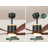 42'' Dimmable Ceiling Fan with Lights and Remote Control Reversible DC Motor 3CCT Timer -311474929