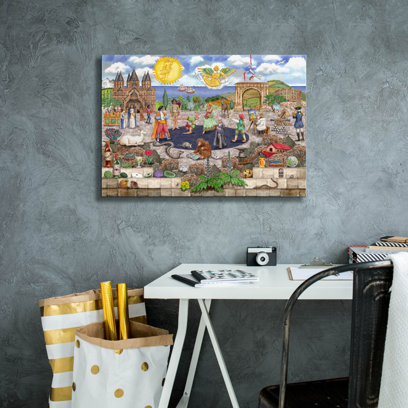  «All The As» par Gale Pitt, art mural sur toile, 26 po x 18 po, H 18 po x l 26 po