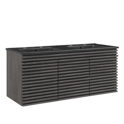 Meuble-lavabo mural 48 po Modway Render