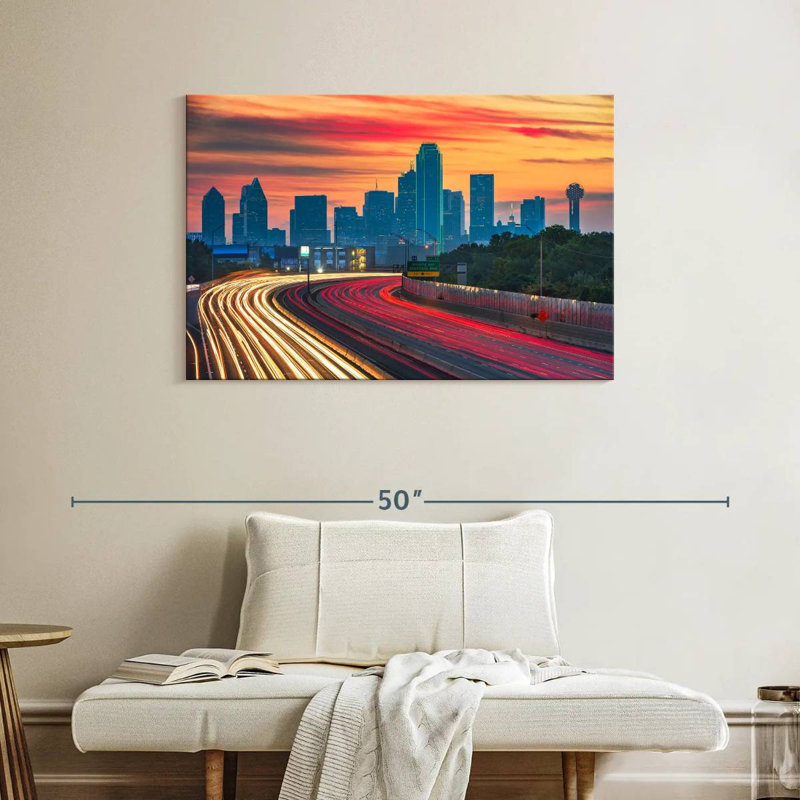 Nicci Dallas City Light Trails, H 26 po x l 39 po