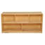 5 Compartment Manufactured Wood Shelving Unit