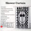 Rideau de douche standard 1 pièce Crisp Air-1700227148