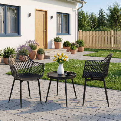 Abrahamsville 2 - Person Patio Dining Set with Round Table