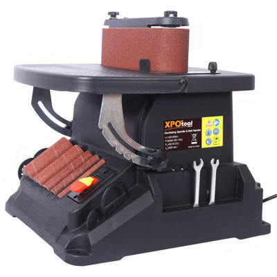 Vertical Oscillating Spindle Sander & Belt Sander, 2 IN 1 Combination Woodworking Machine