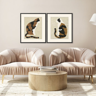 "Quiet Listener" par Hegre, ensemble de 2 pièces sur papier