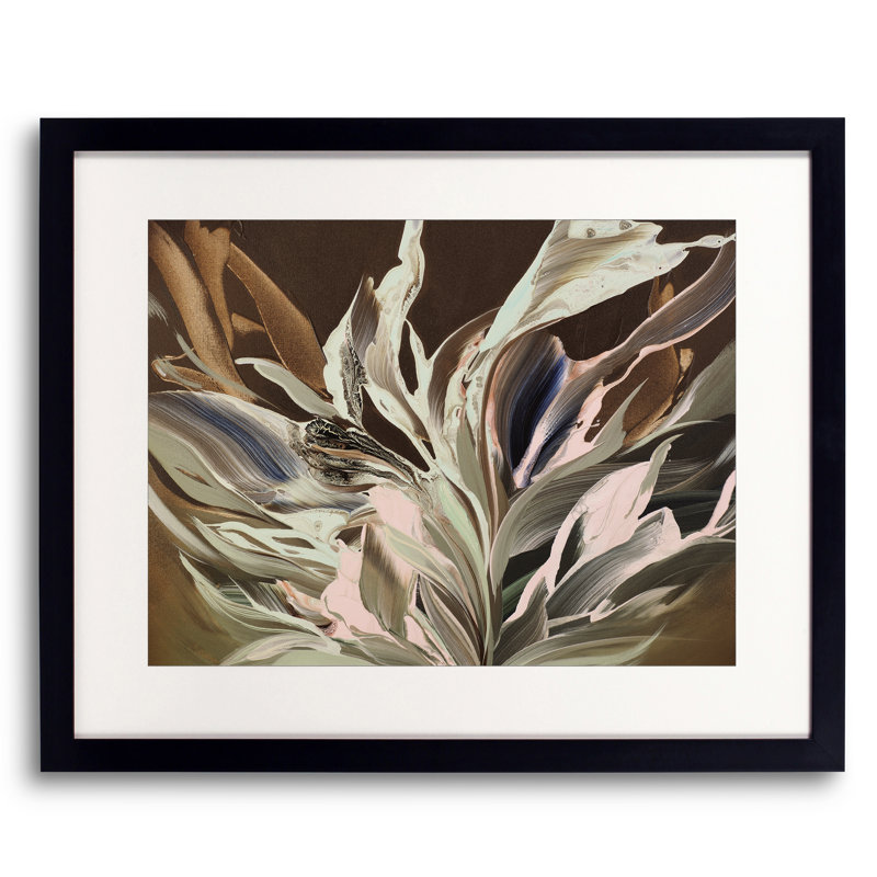 Flammes viscérales de Novi Lim, Papier avec cadre noir, H 16 po x l 20 po
