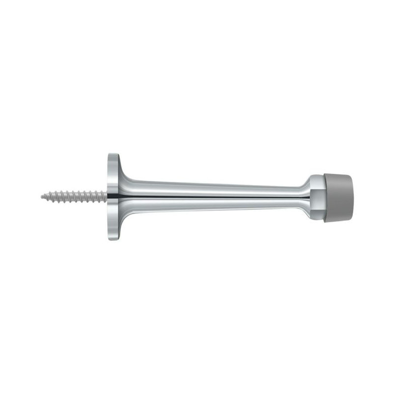 Kick Stop, 1.125" H x 4.25" W x 1.125" D, Brushed Nickel