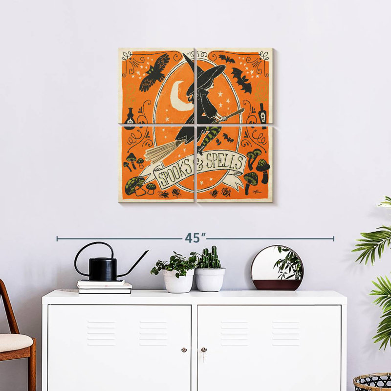 Lelend Stay Creepy I Orange, H 26 po x l 26 po