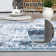 Vintage Floral Distressed Printed Area Rug Machine Washable Non Slip Stain Resistant Bodered Low Pile Ultra Thin Pet Friendly Vacuum Clean Easy To Clean Floor Carpet for Living Room