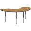 Table d'activité demi-lune 36 "x 72" avec pieds réglables-99075977-39310945