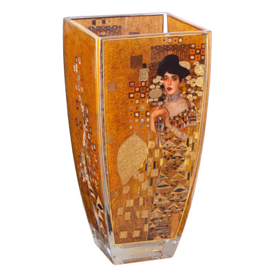Gustav Klimt Glass Table Vase