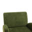 Fauteuil lounge en velours vert foncé, monobloc, design compact, mousse haute densité, pieds en bois massif, idéal pour le salon ou le bureau.-1952294129
