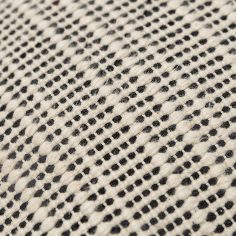 Housse et insert de coussin carré 100% coton, Noir, noir, noir, noir