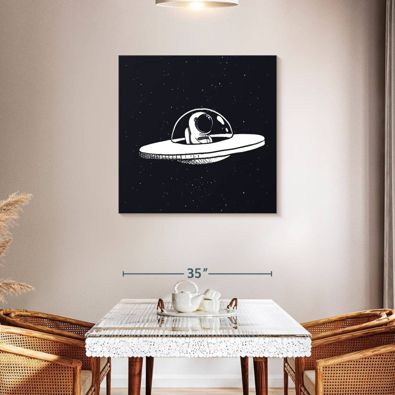 Ashelle Astronaut Flying Saucer, 36" H x 36" W