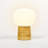 Neptune 12" LED Table Lamp With Natural Travertine Stone Base
