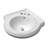 The Renovators Supply Inc. 22'' White Ceramic Circular Bathroom Sink with Faucet and Overflow