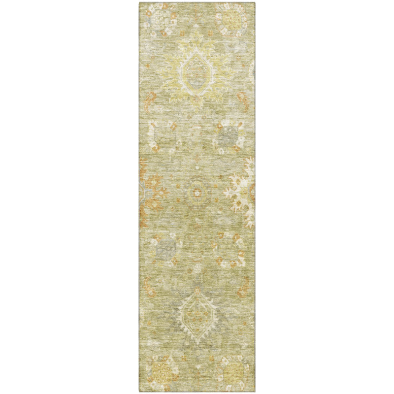 Premium Machine Washable Mayfield AMF1927 Global Rug, Runner 2'3" x 7'6"