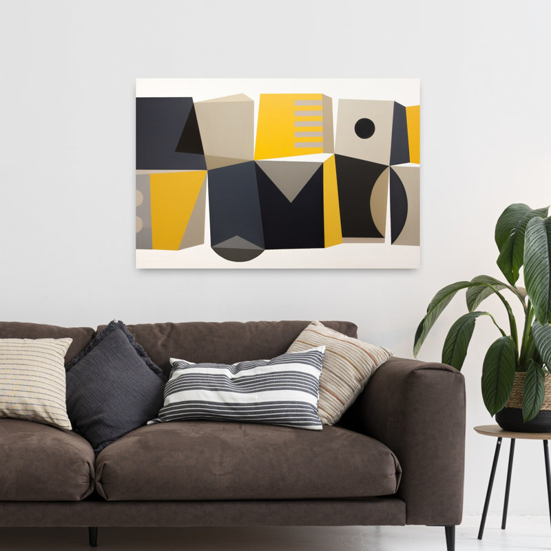 Art contemporain contemporain abstrait, H 32 po x l 48 po