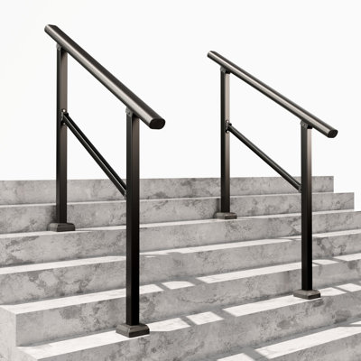 Wrought Iron Handrails for Outdoor Steps